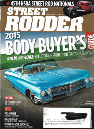 STREET RODDER 2015 JAN - MAKING LOUVERS, '32 NOSE SHELL FOR MODEL A